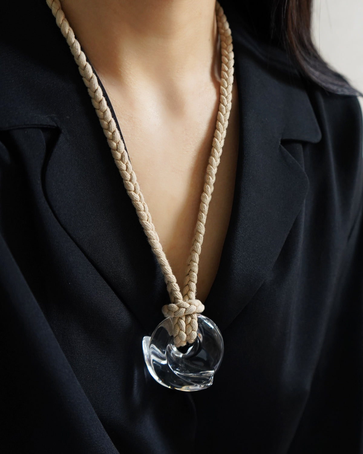 Chrystal Glass Couquillage Necklace