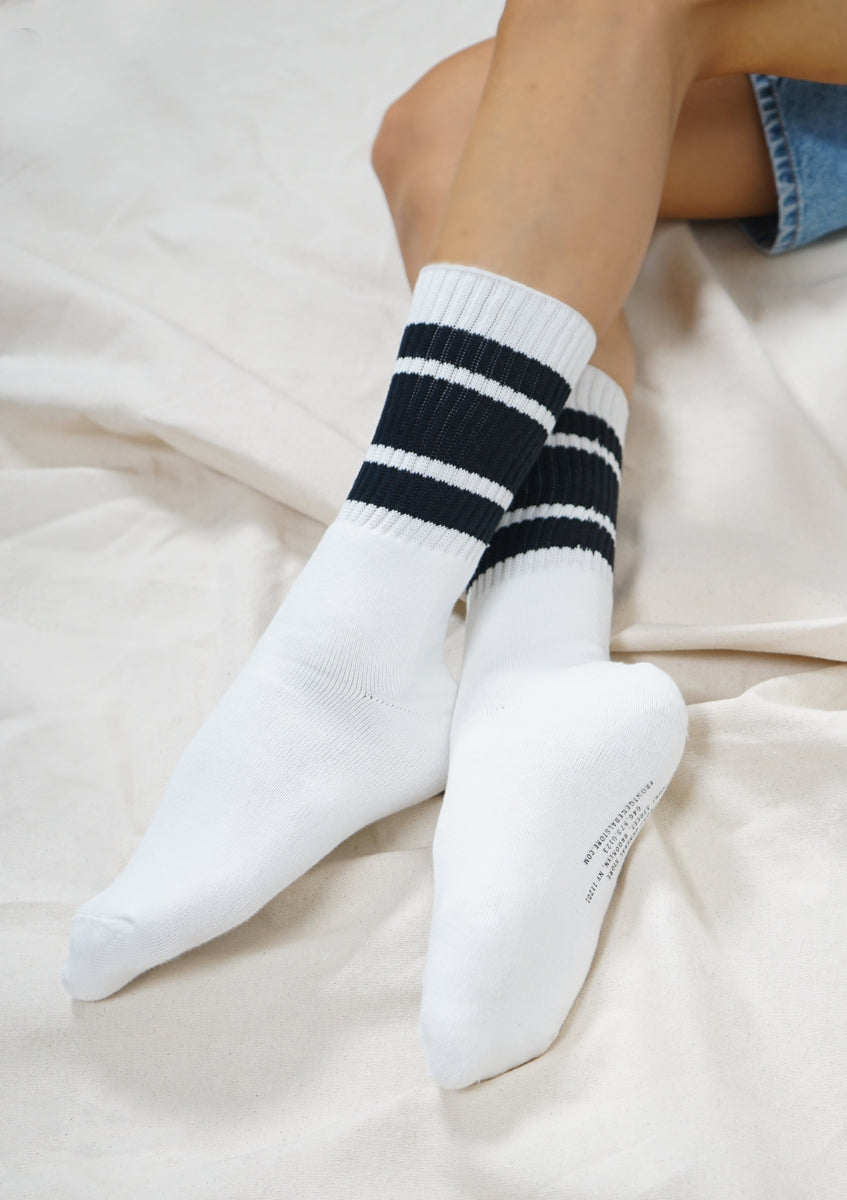 Striped Skater Socks / Black – Front General Store