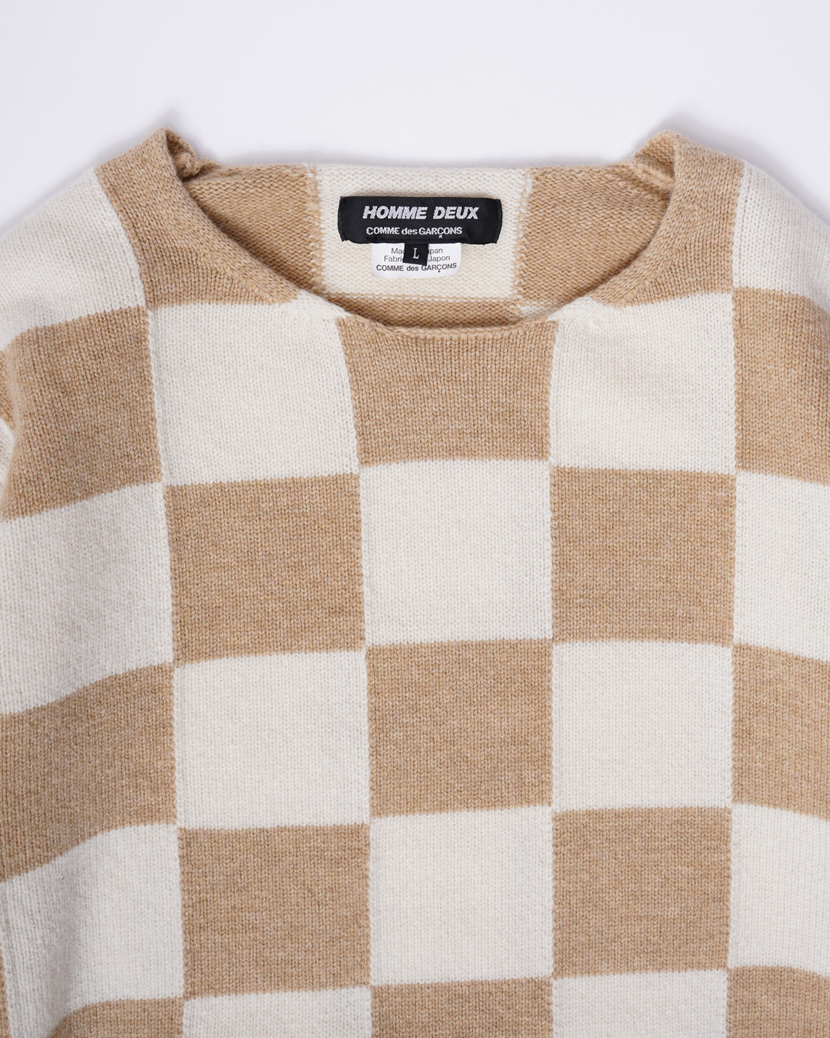 Homme Deux Brock Check Sweater