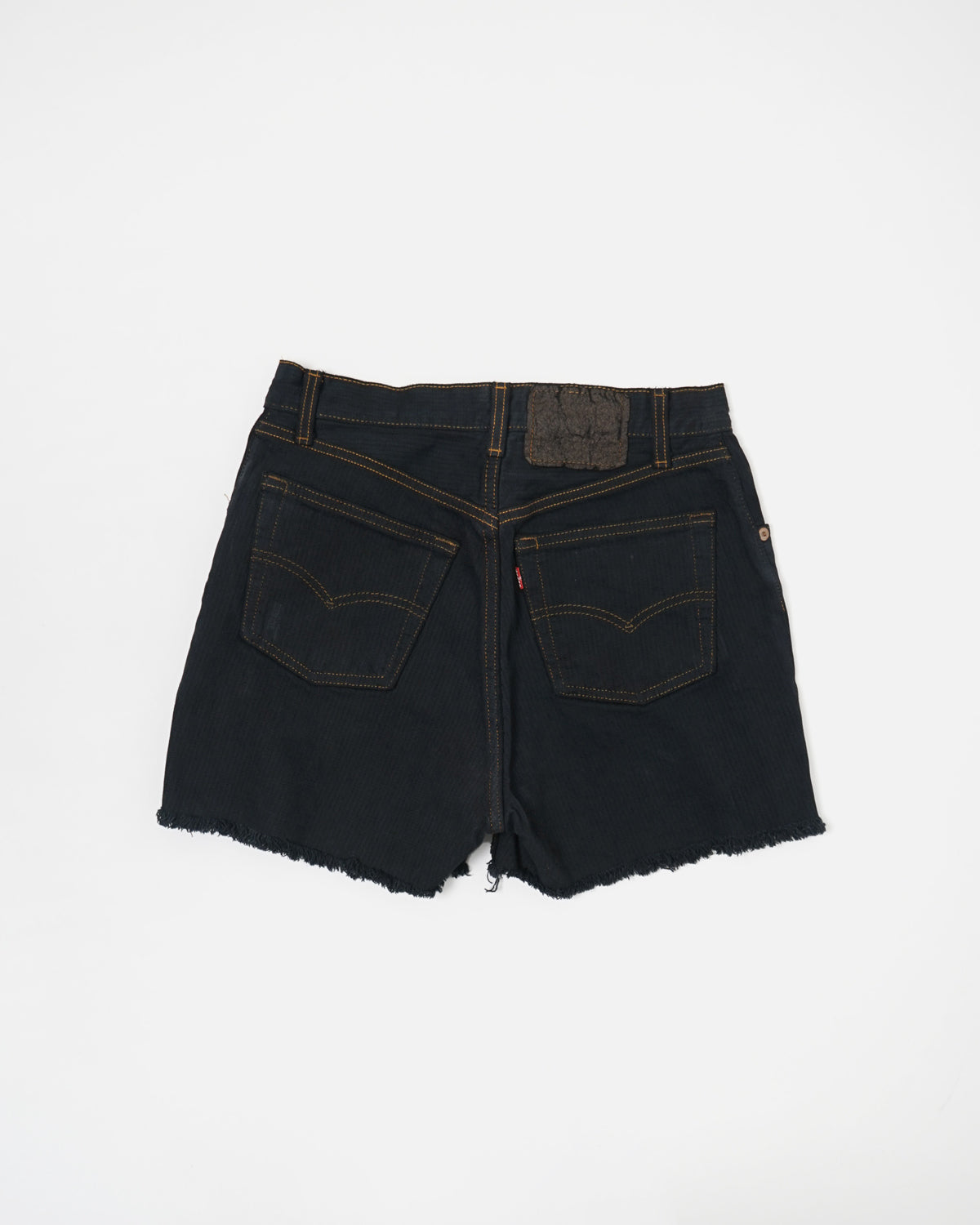 Black Denim Shorts / size: 27