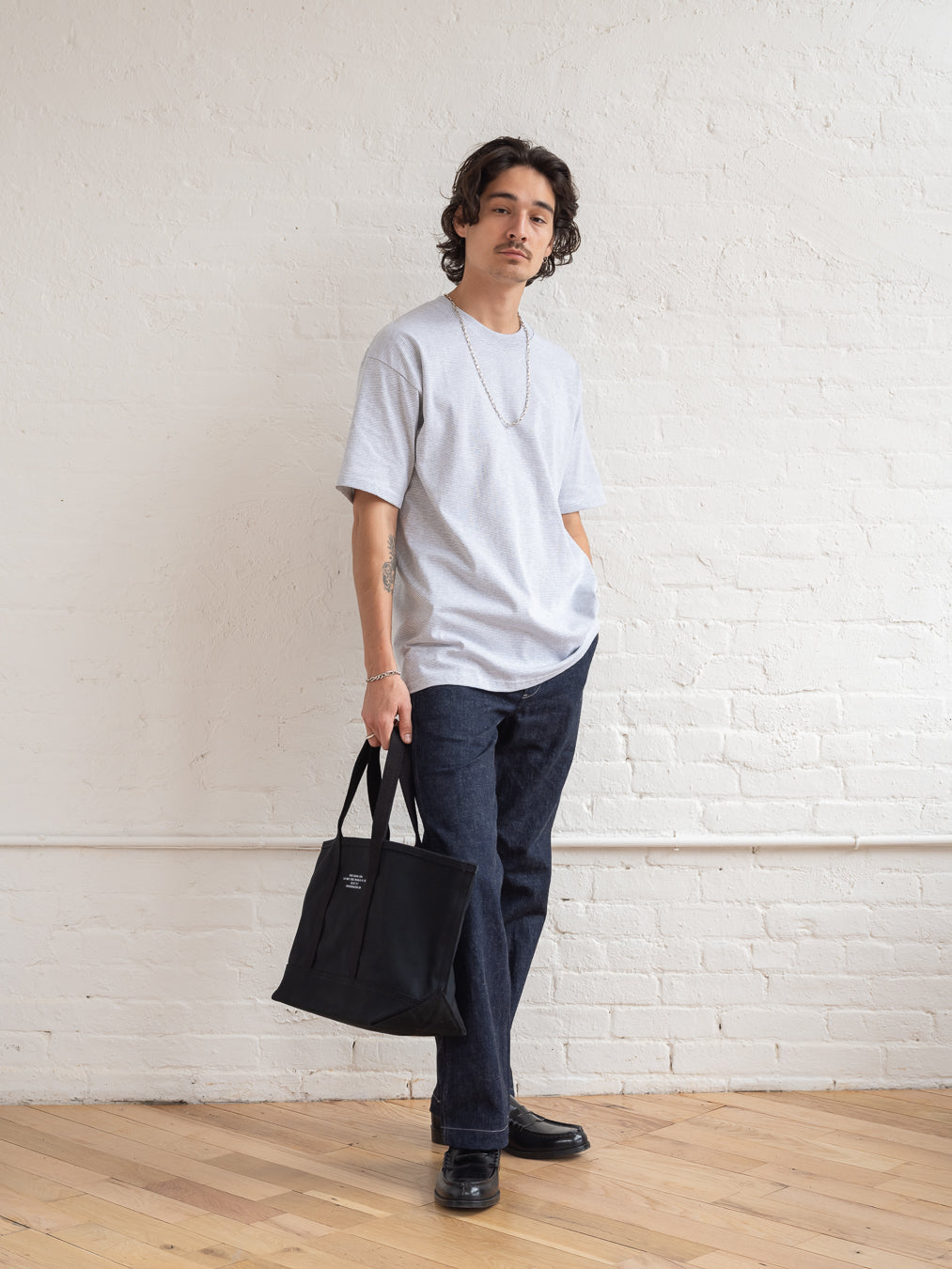 FGS Originals - Micro Stripe T-shirt / Light Gray