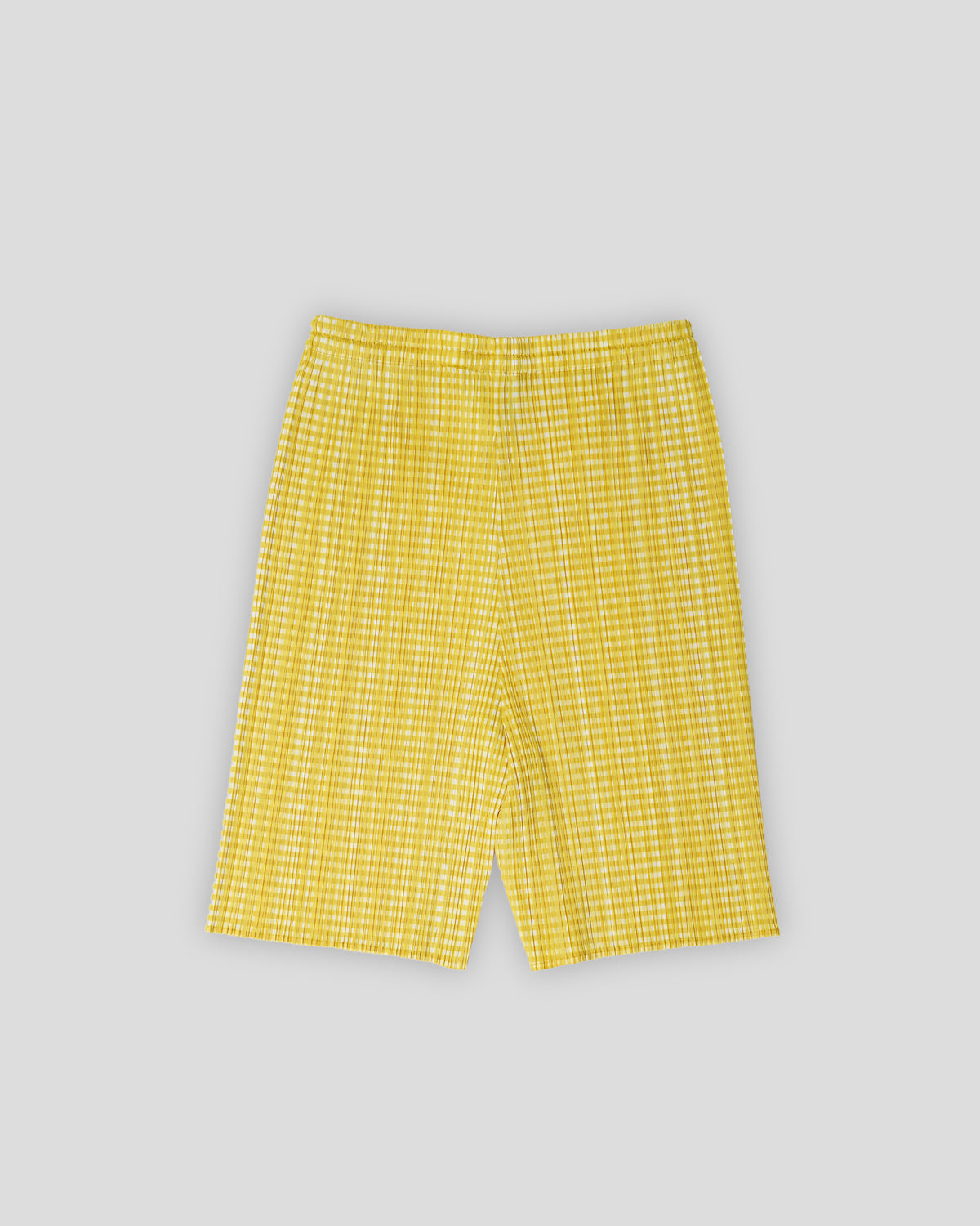 Pleats Please Gingham Check Shorts