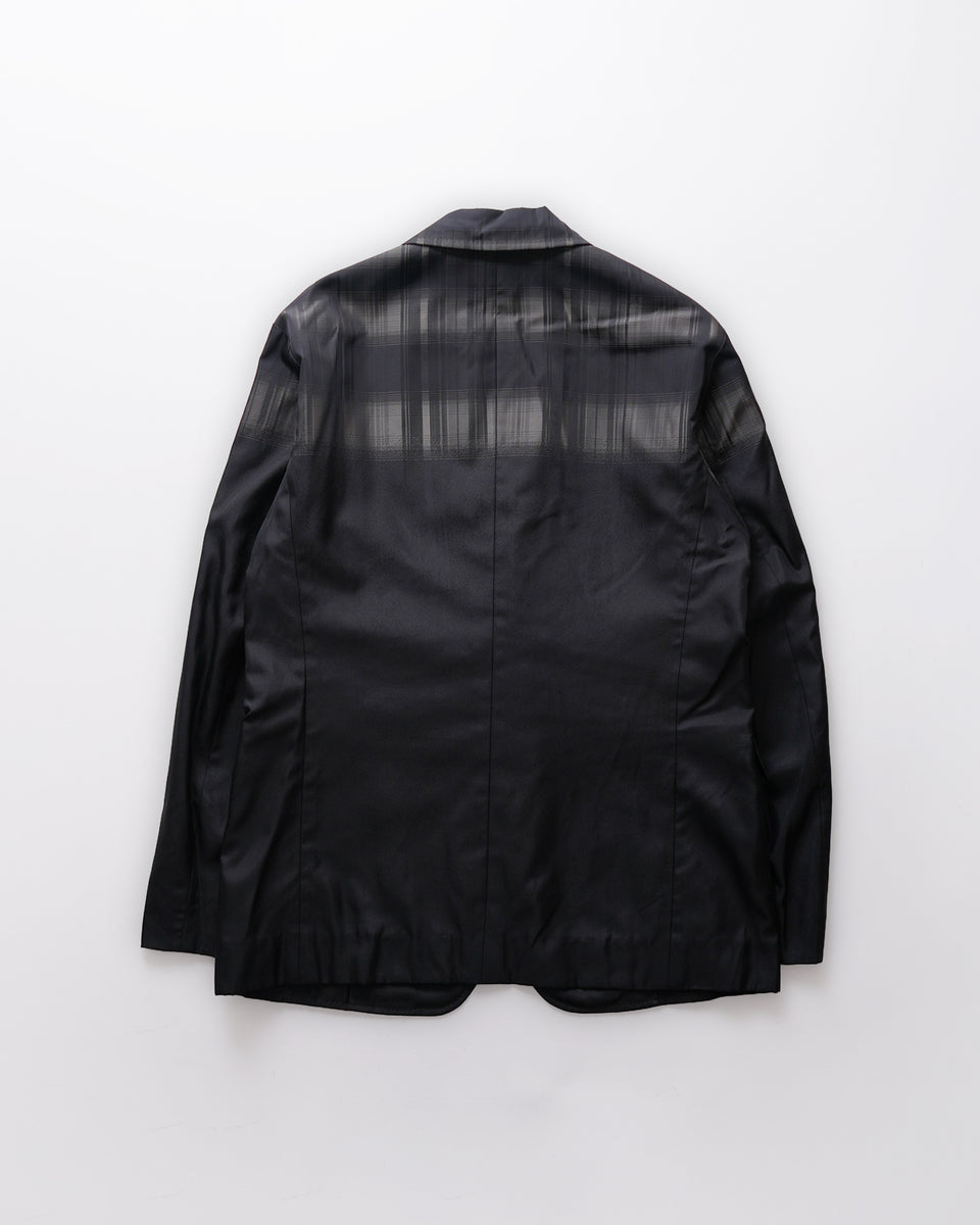 Silk Blended Plaid Tailored Jacket – Front General Store