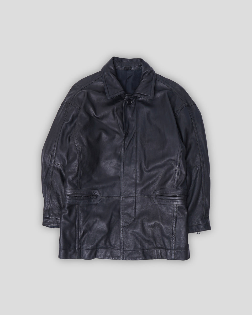 Boa Collar Detachable Leather Jacket – Front General Store