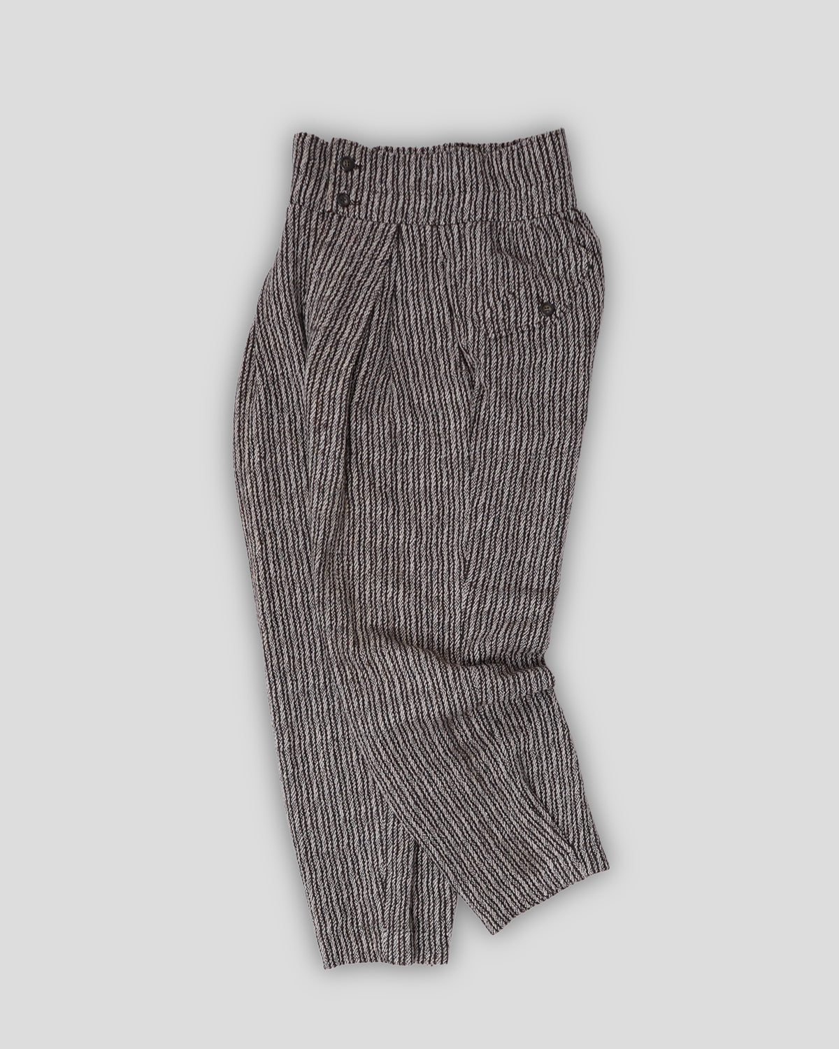High Waisted Heavy Wool Pants