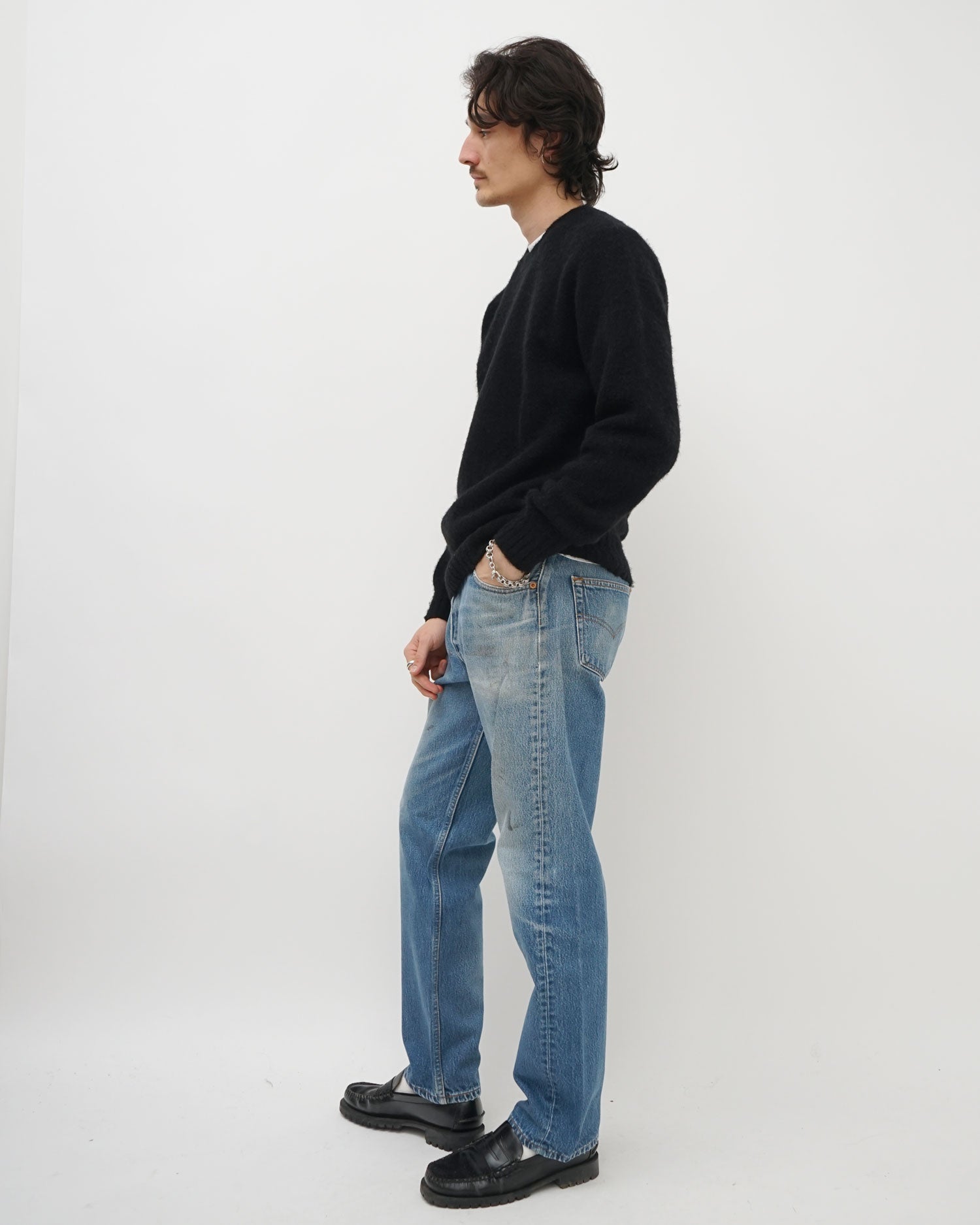 FGS Originals - Brushed Shetland Sweater Crew Neck / Black