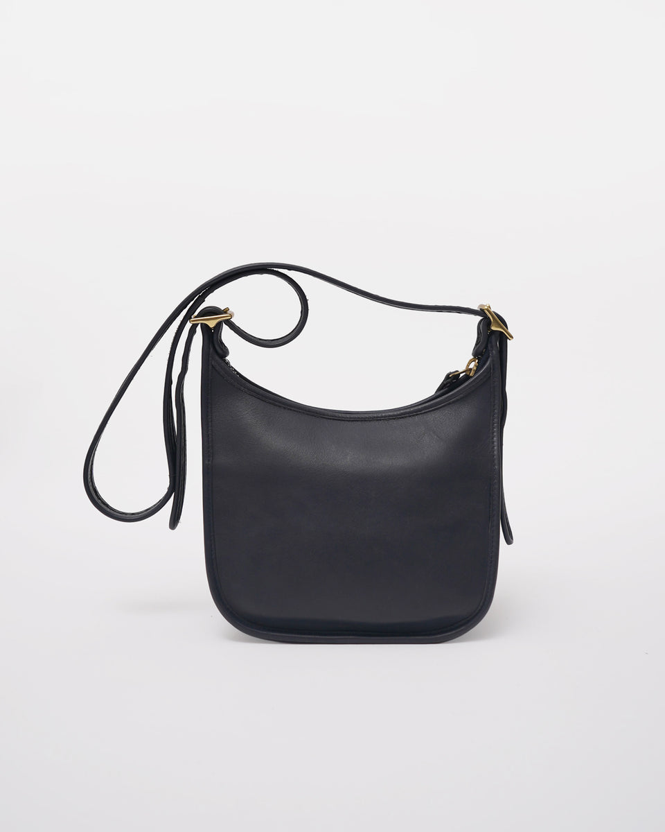 Navy Leather Shoulder Bag – Front General Store