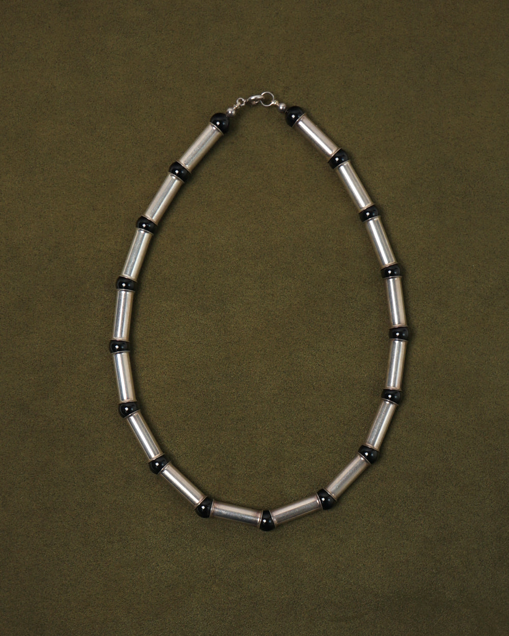 Silver x Onyx Choker Necklace
