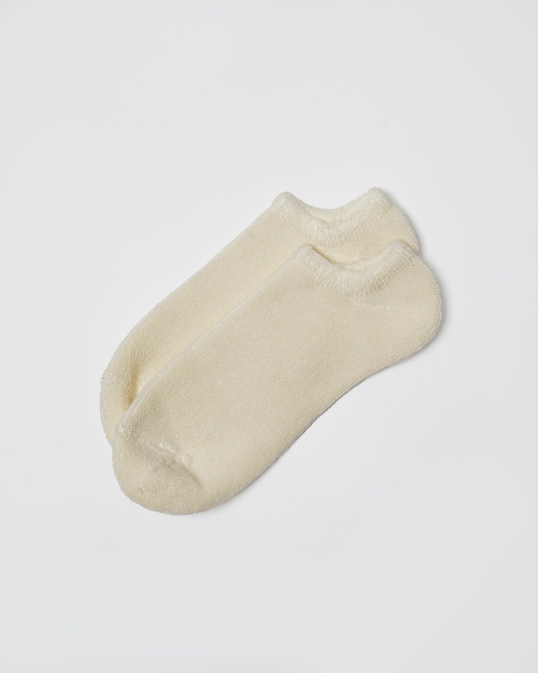 Face Pile Ankle Socks / Oatmeal
