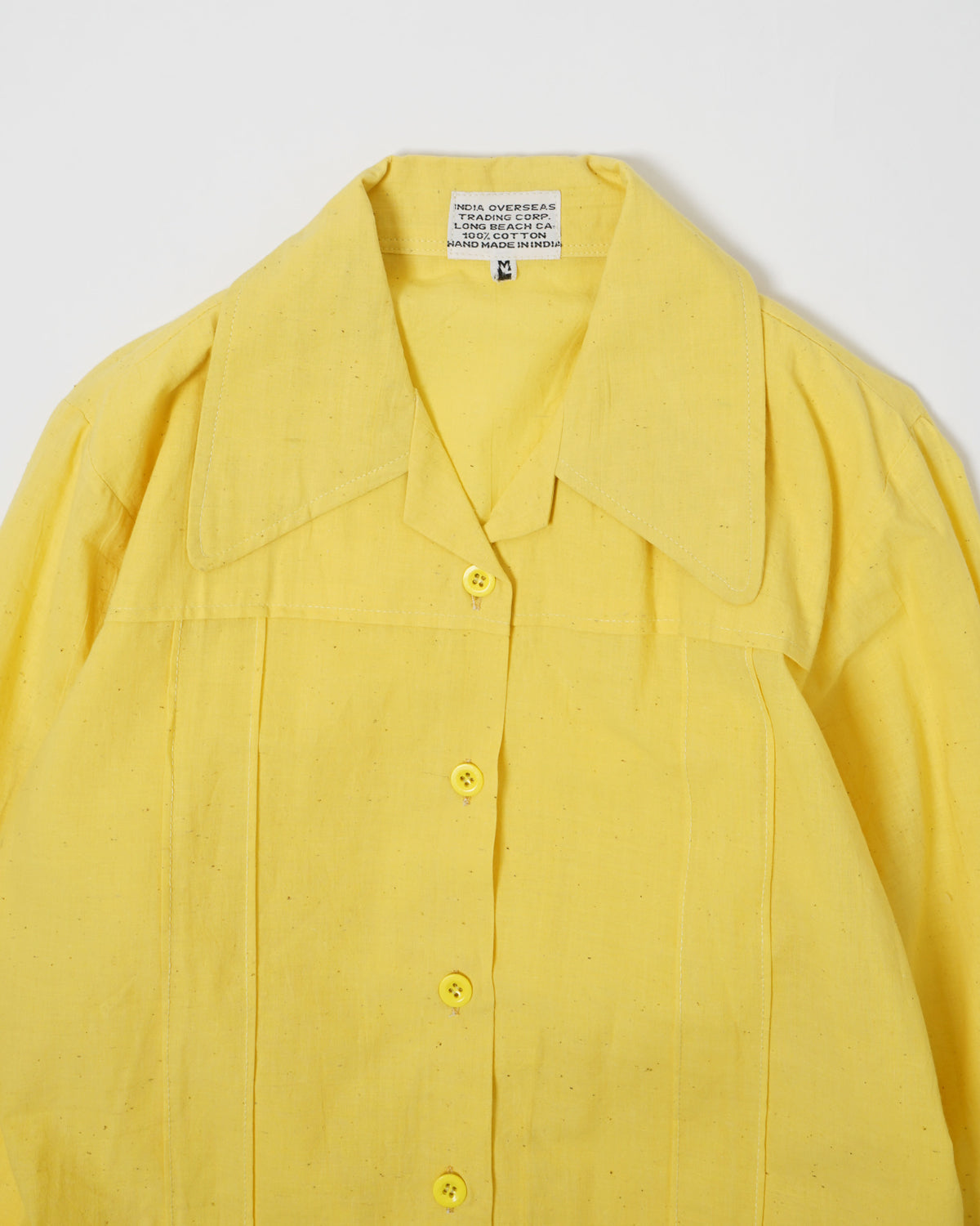 Indian Cotton Shirts Jacket / Yellow