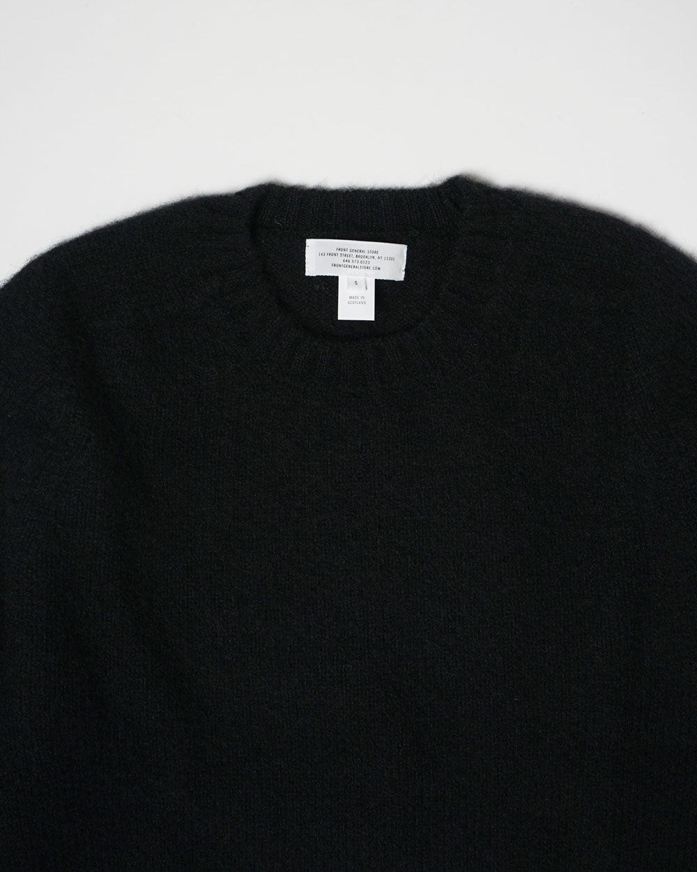 FGS Originals - Brushed Shetland Sweater Crew Neck / Black