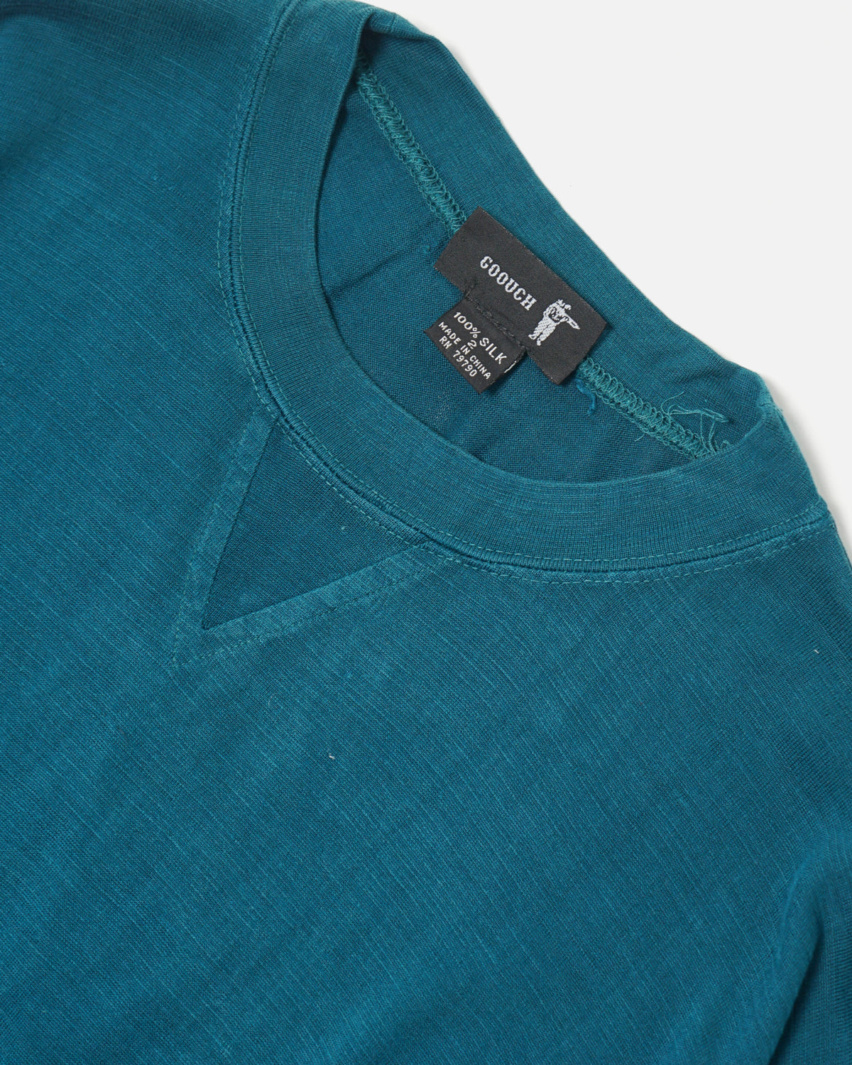 Silk Front V Tee L/S