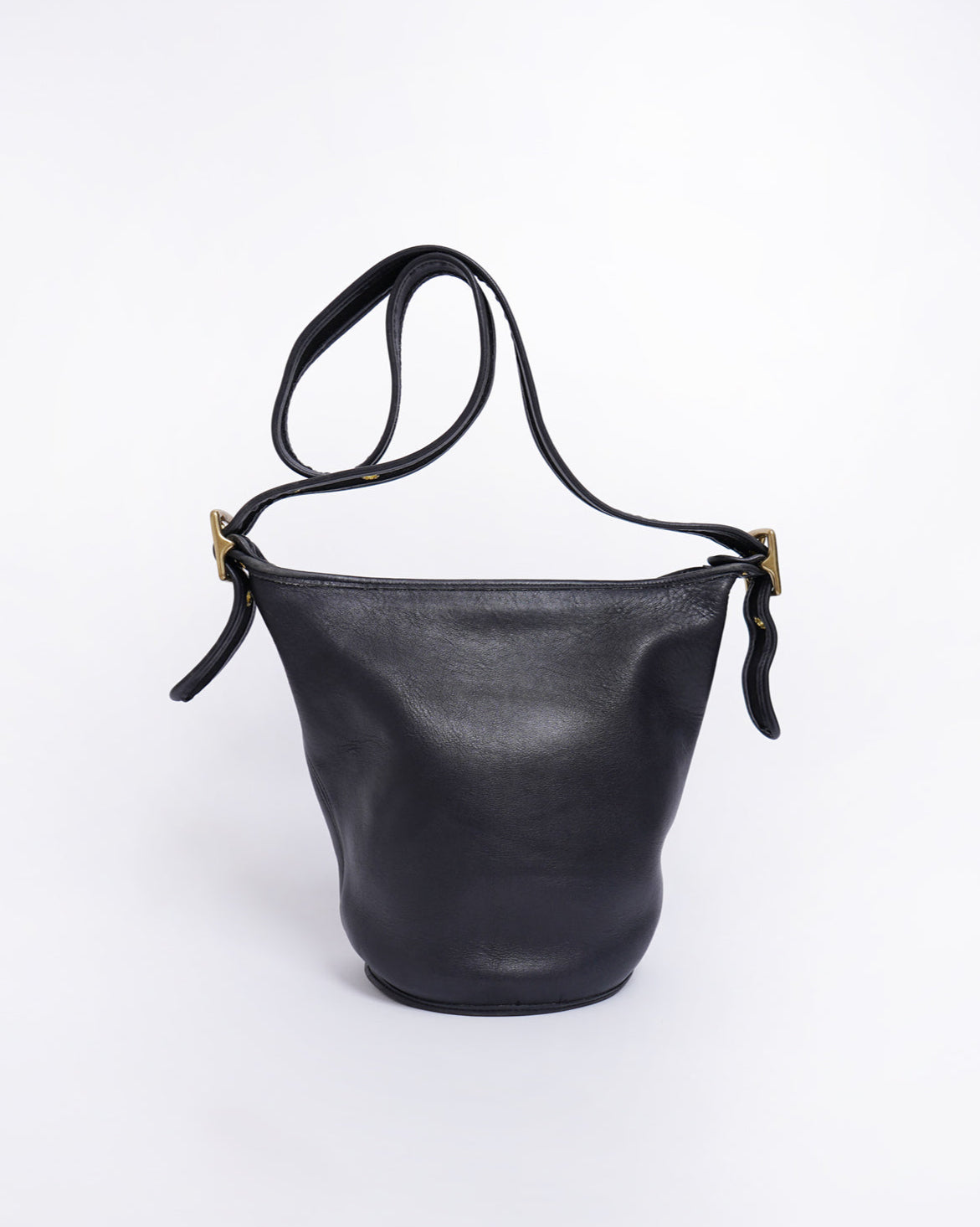 Black Leather Shoulder Bag