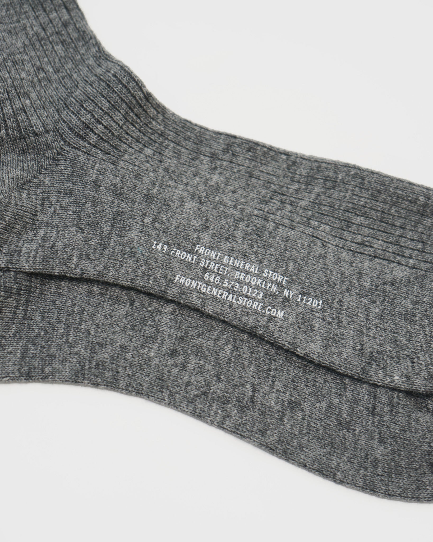 FGS Originals - Cashmere Rib Crew Socks / Gray