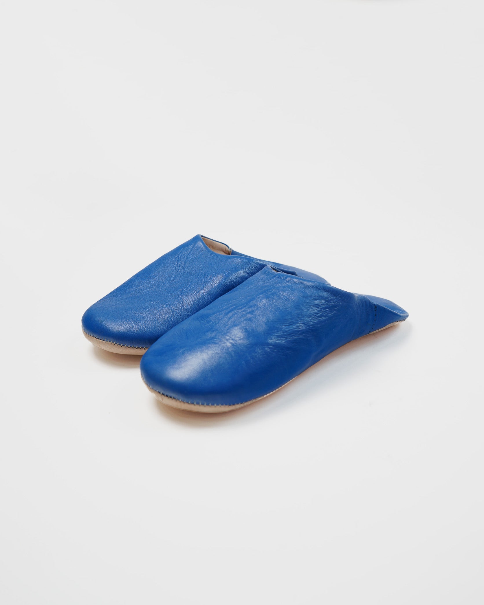 Moroccan Babouche Basic Slippers / Majorelle Blue