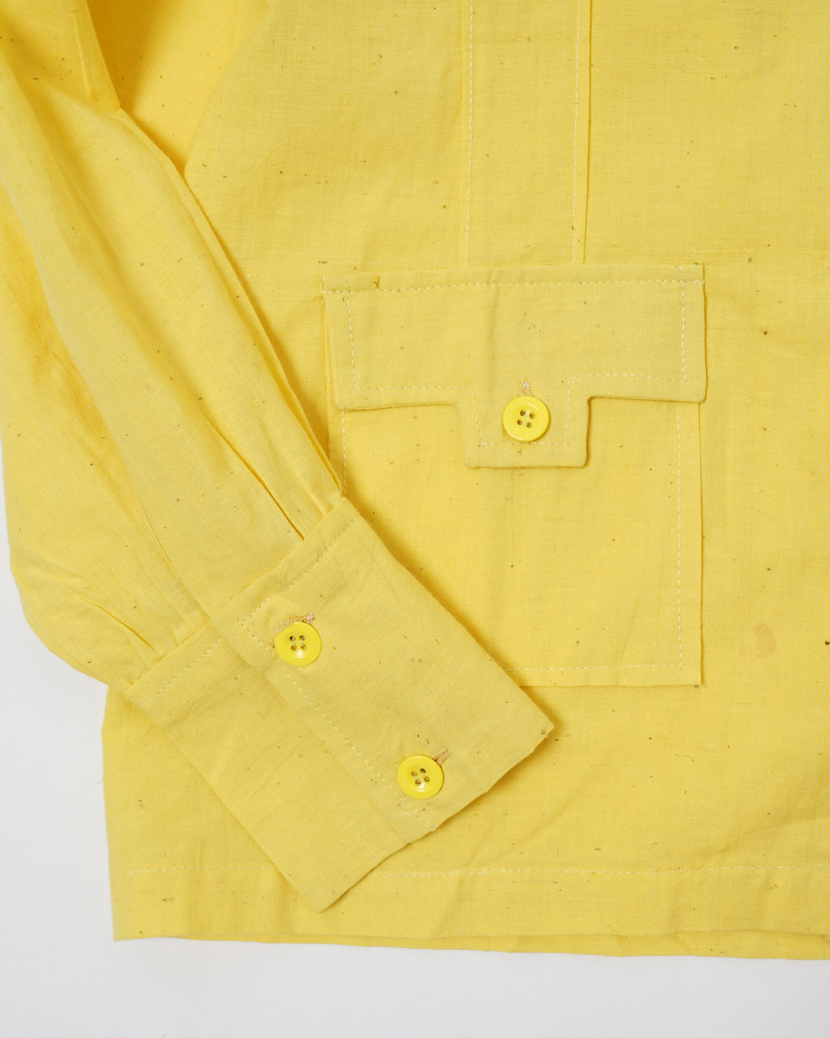 Indian Cotton Shirts Jacket / Yellow