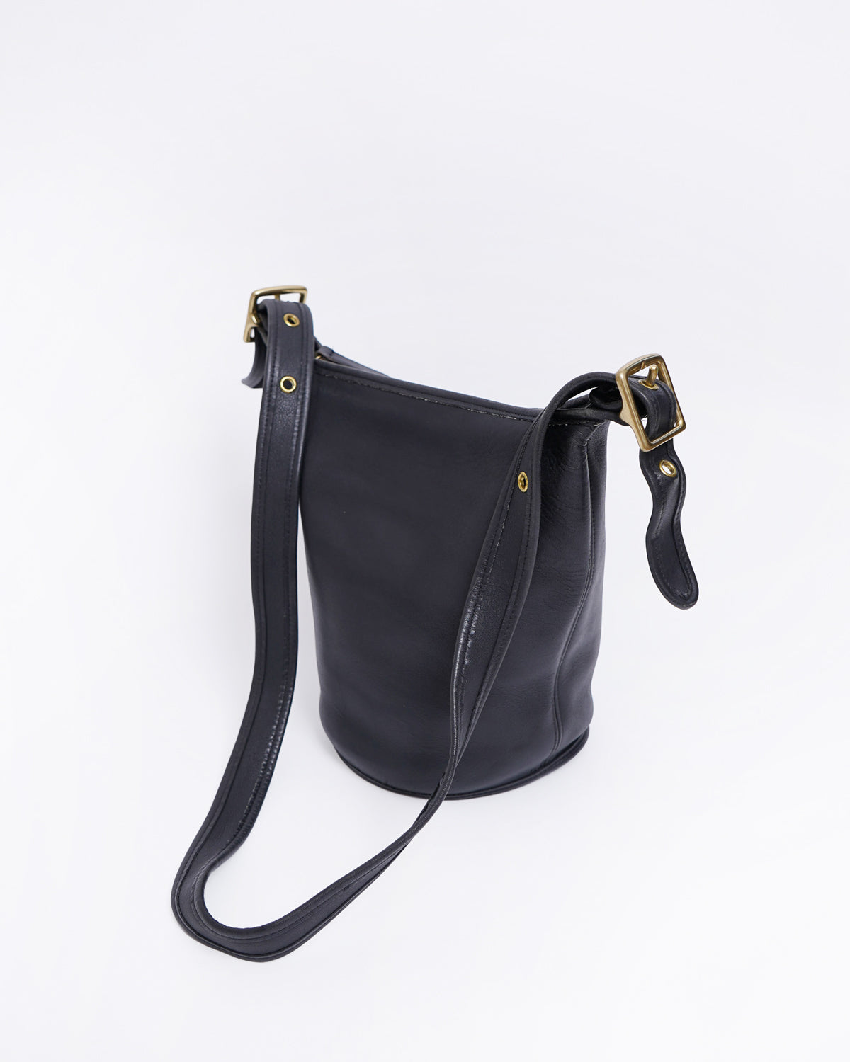 Black Leather Shoulder Bag