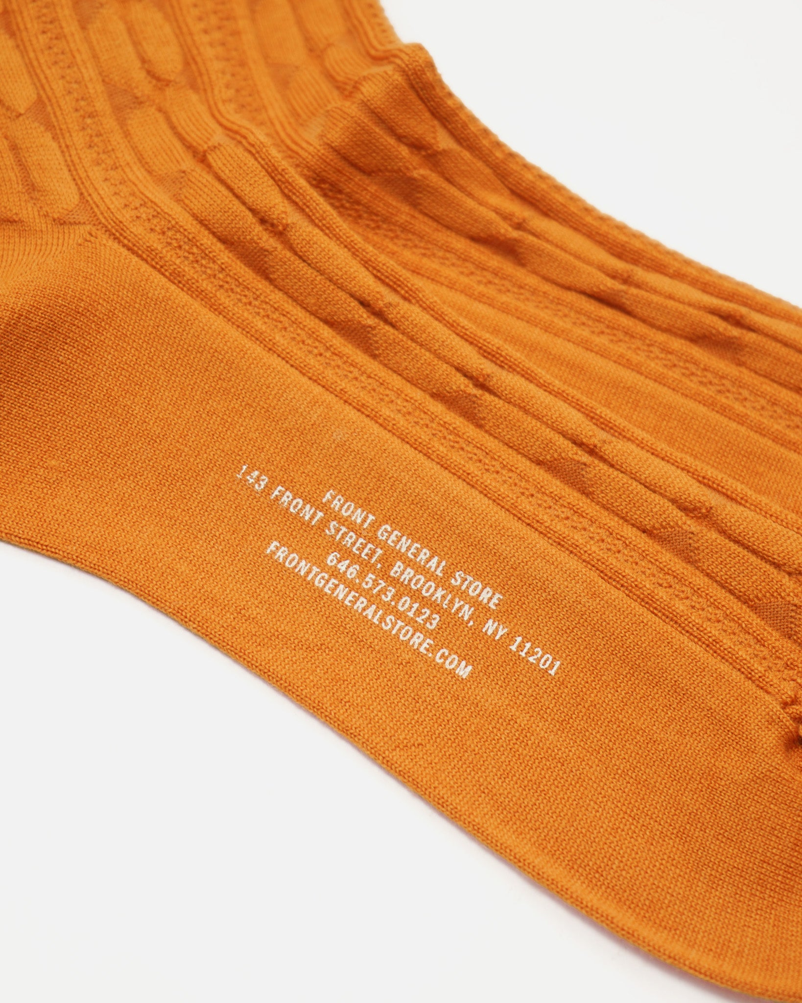 FGS Originals - Wool Cable Socks / Orange
