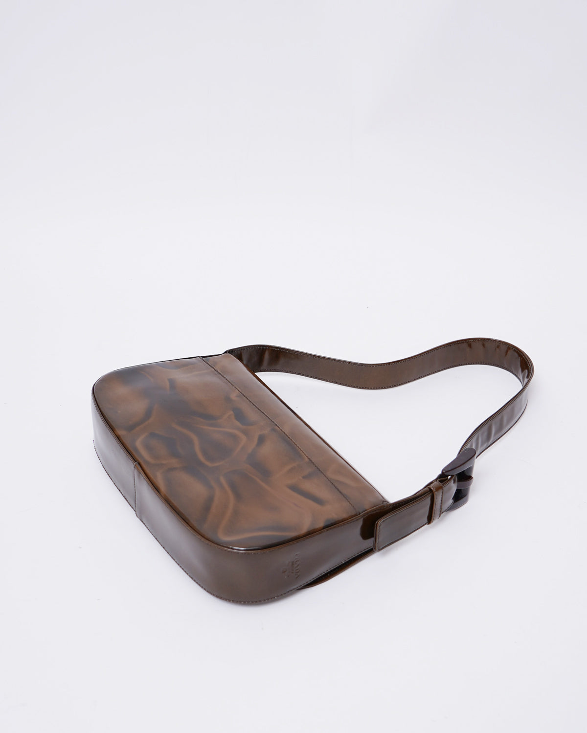 Patent Leather Giraffe Stamp Shoulder Bag