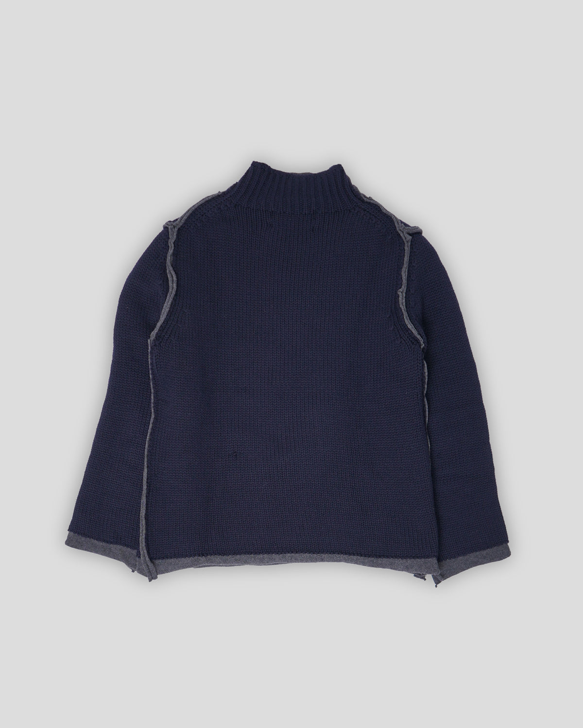 Mock Neck Layered Sweater