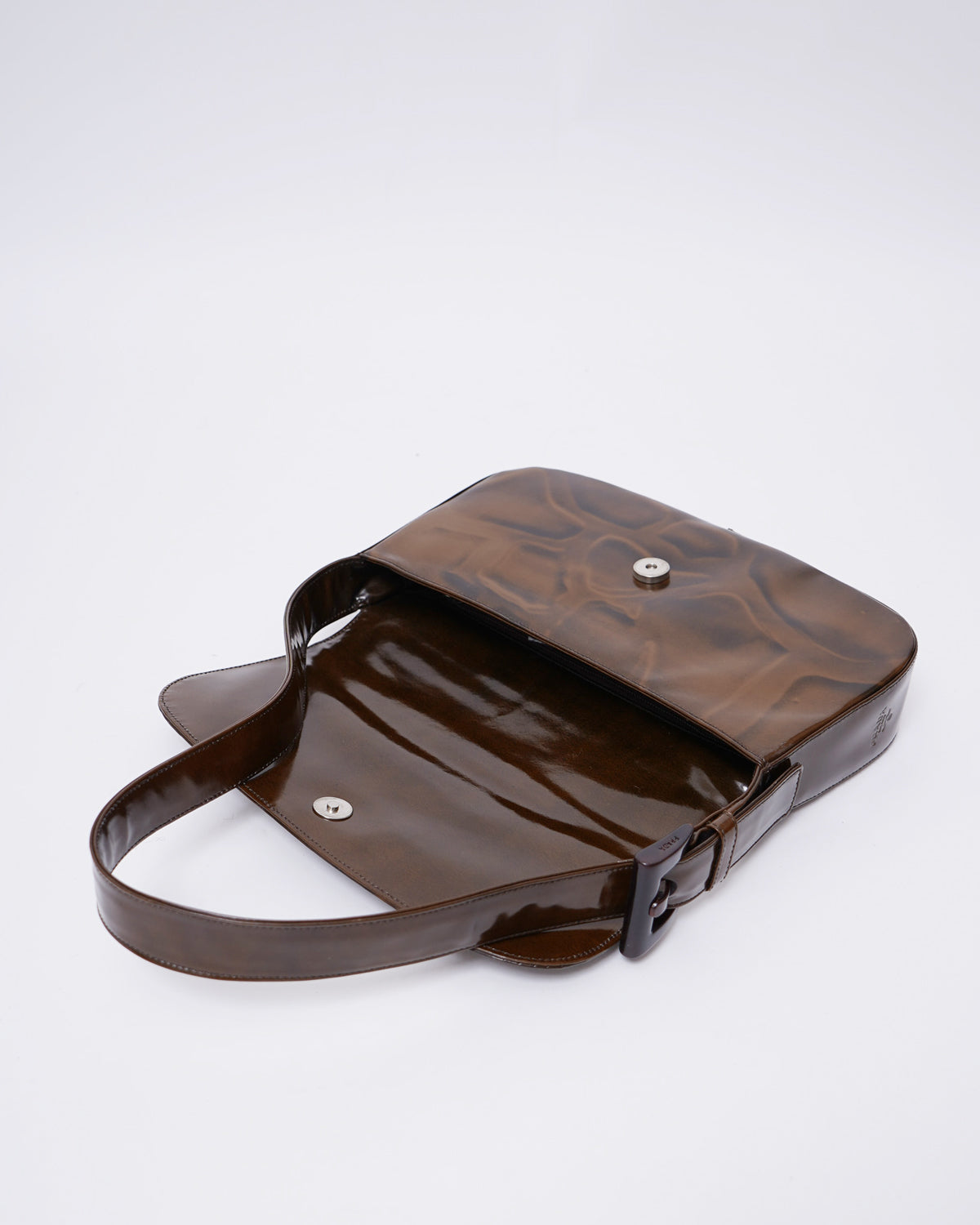Patent Leather Giraffe Stamp Shoulder Bag