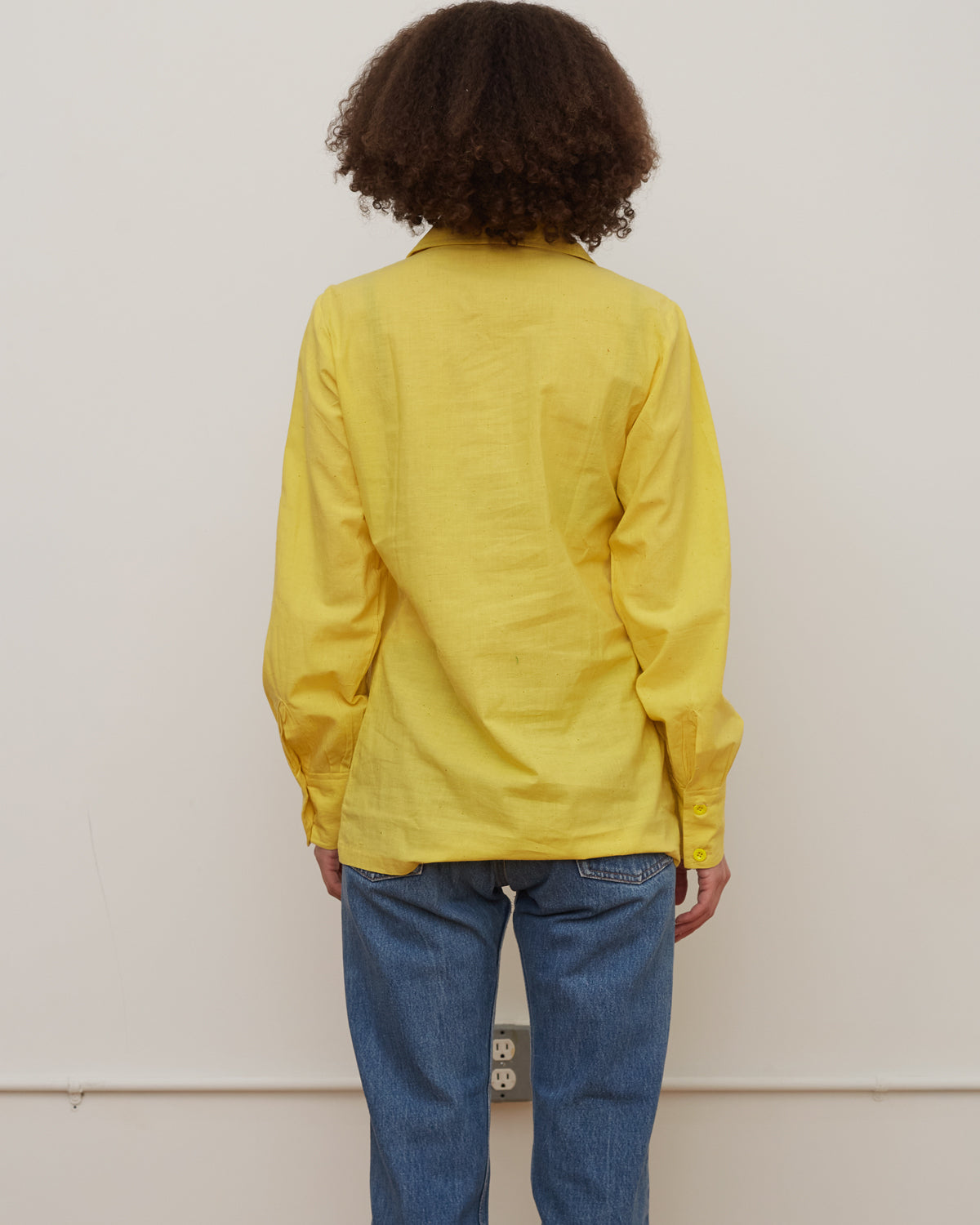 Indian Cotton Shirts Jacket / Yellow