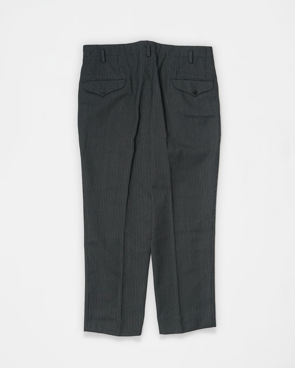 パンツ 60s Vintage stripe wool slacks TALON 1960's Stripe Wool Trousers / Size: 34 – Front General Store