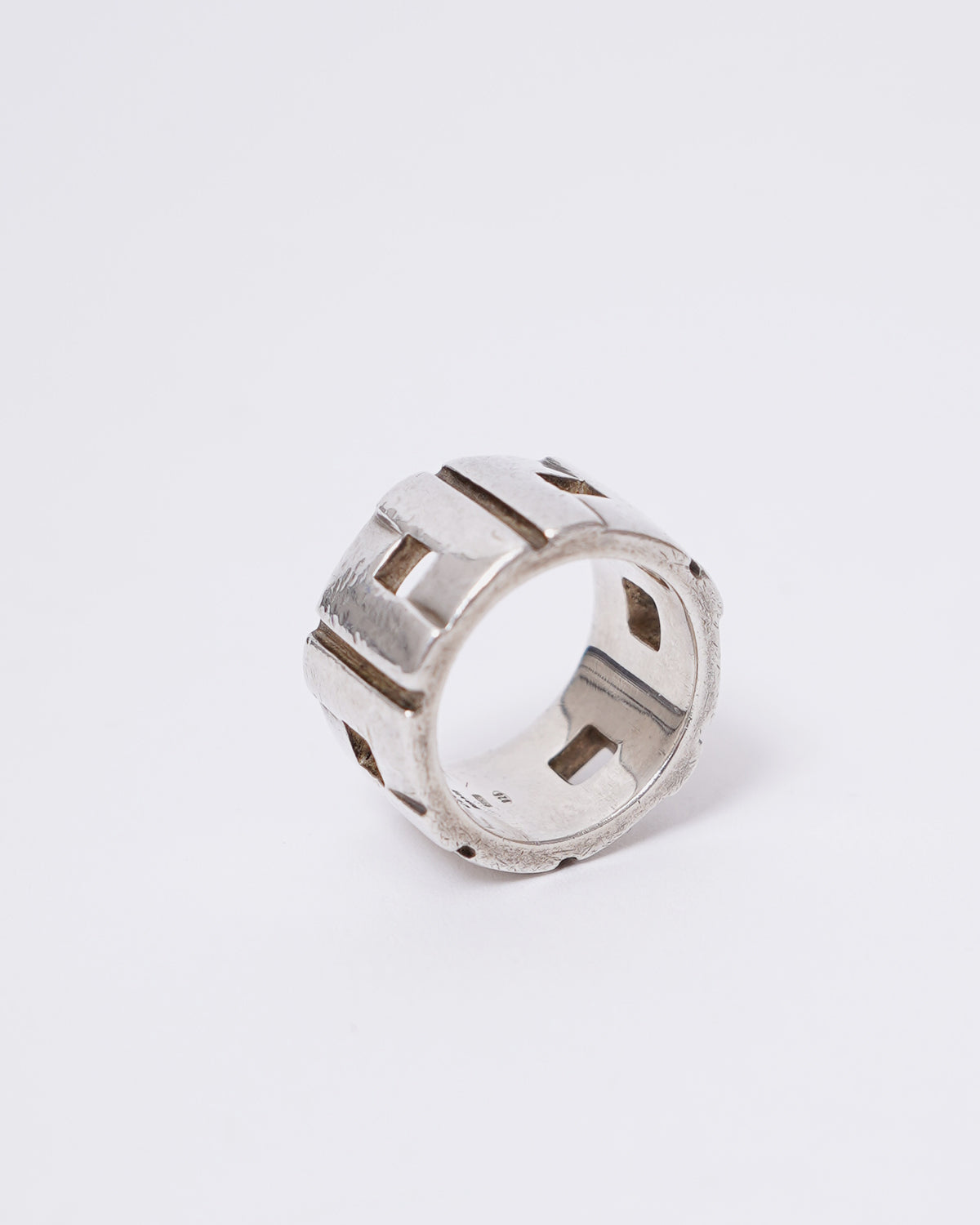 Silver Multi Cross G Ring