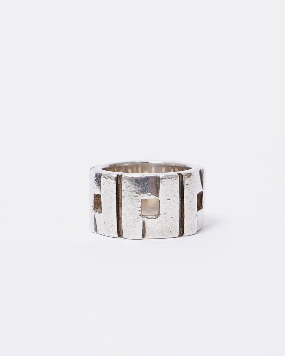 GUCCI Sterling Silver Multi Cross G Ring – Front General Store