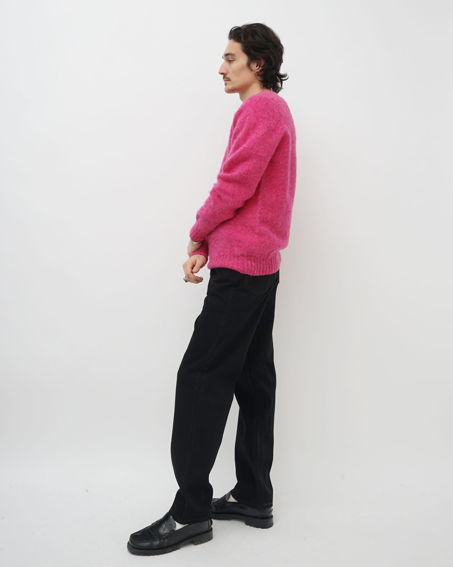 FGS Originals - Brushed Shetland Sweater Crew Neck / Pink
