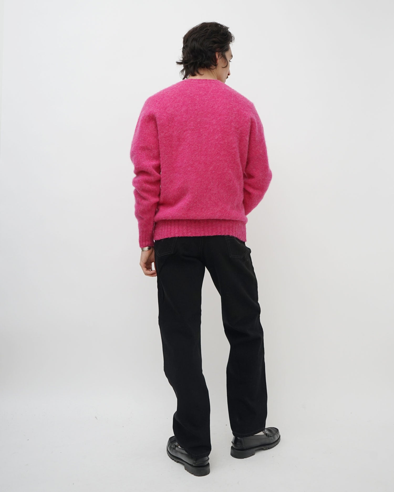 FGS Originals - Brushed Shetland Sweater Crew Neck / Pink