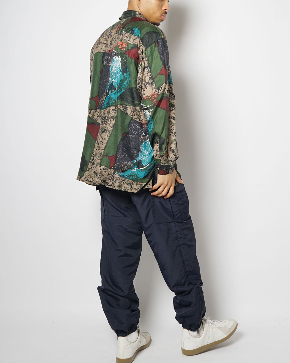 Silk Shirts Long Sleeve Patterned / D