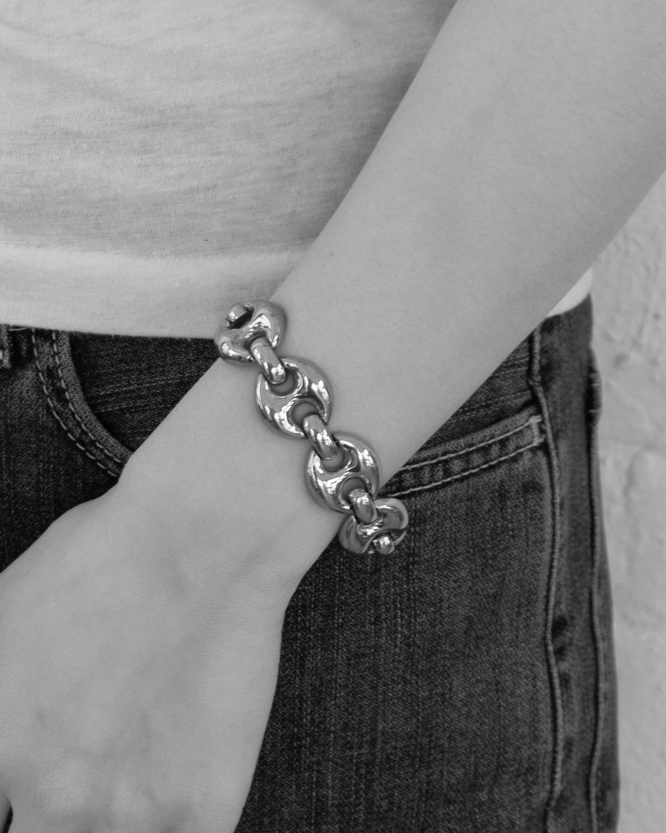 Silver Anchor Chain Bracelet – Front General Store