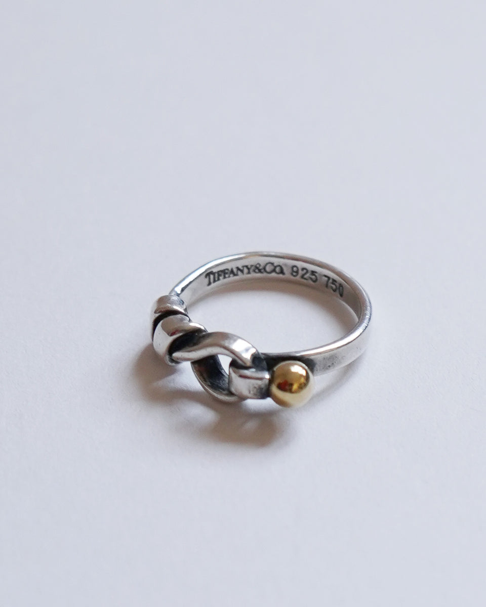 Silver x 18k Gold Love Knot Ring / Size: 4.25 – Front General Store