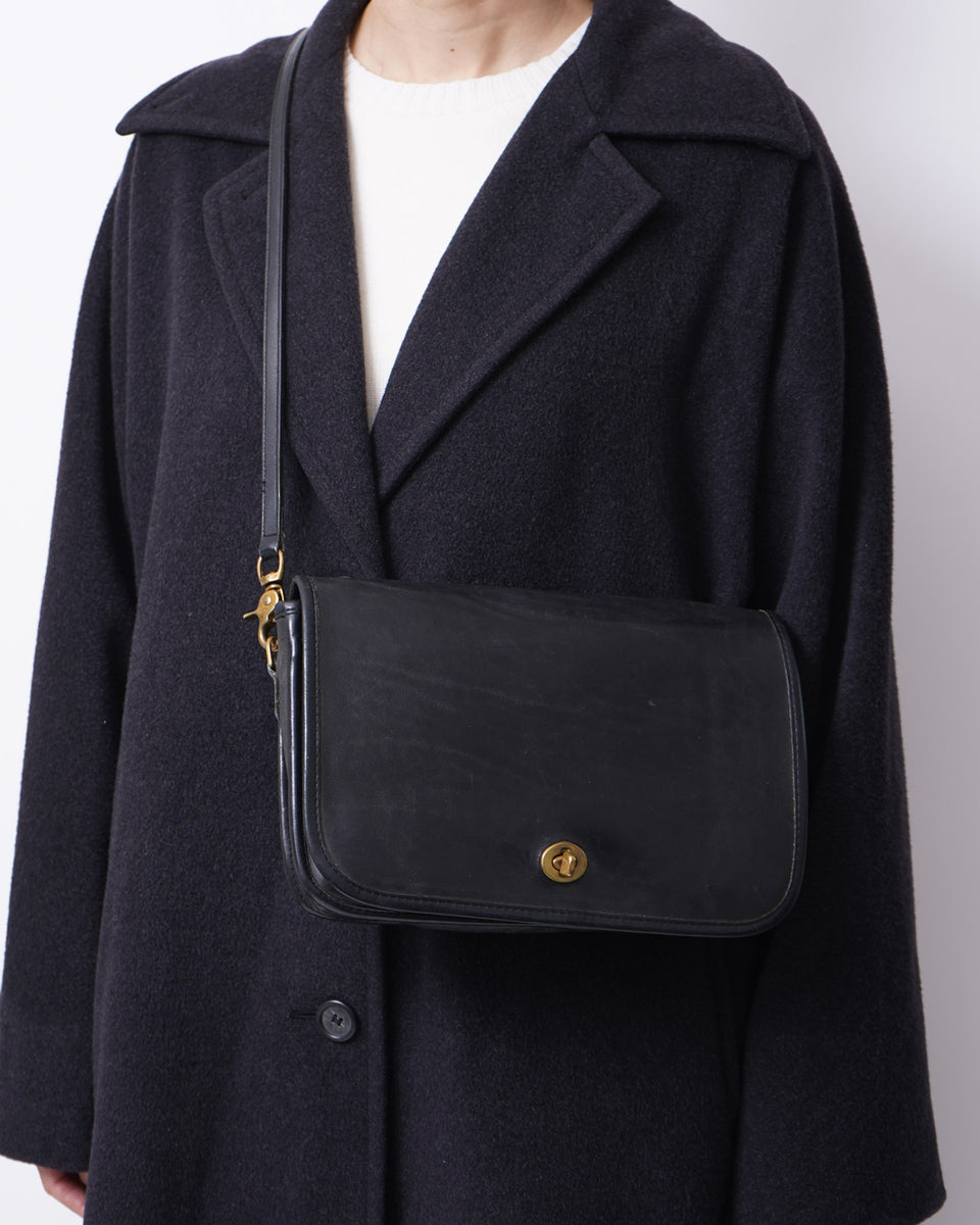 Black Leather Shoulder Bag – Front General Store