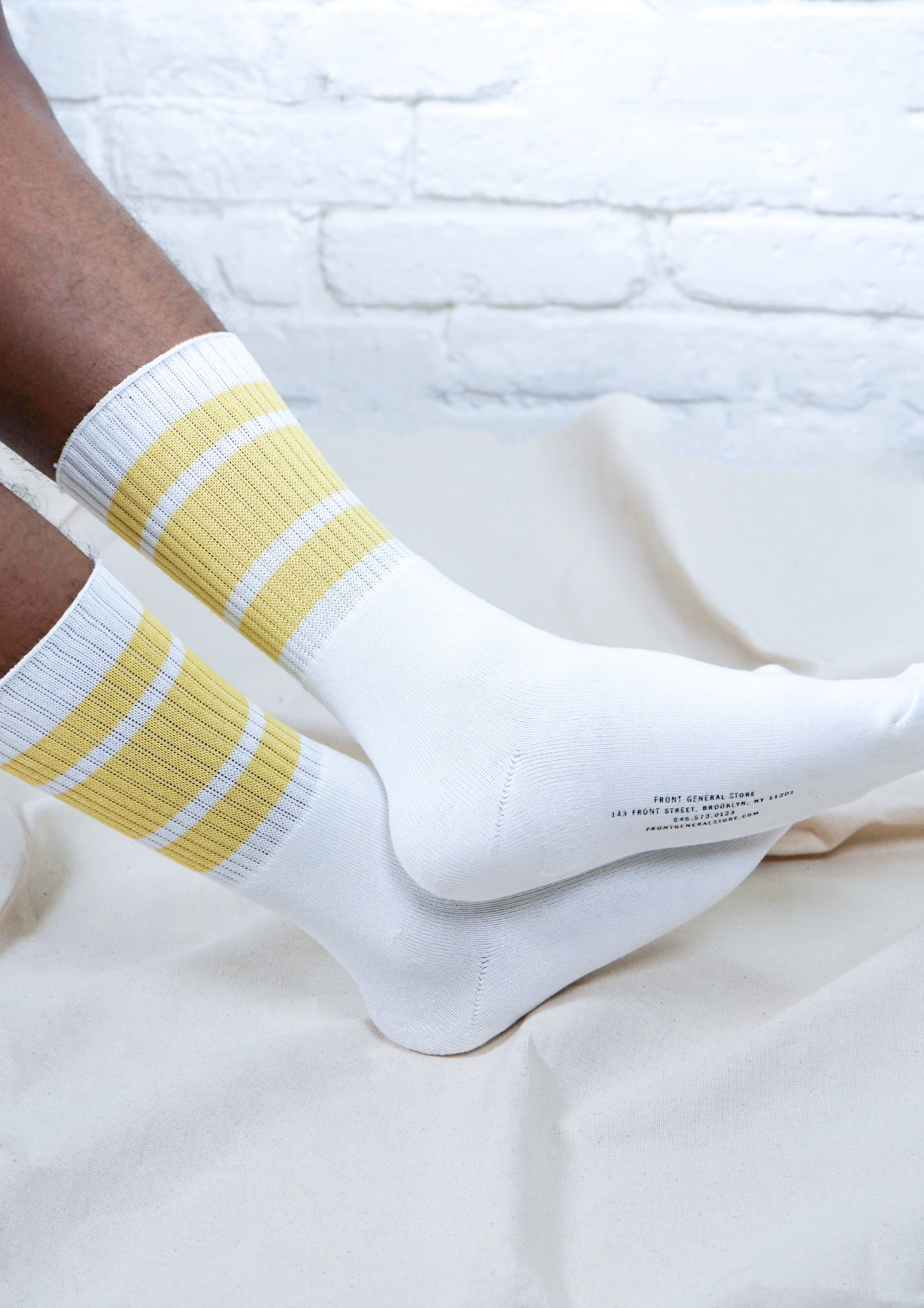 FGS Originals - Striped Skater Socks / Yellow