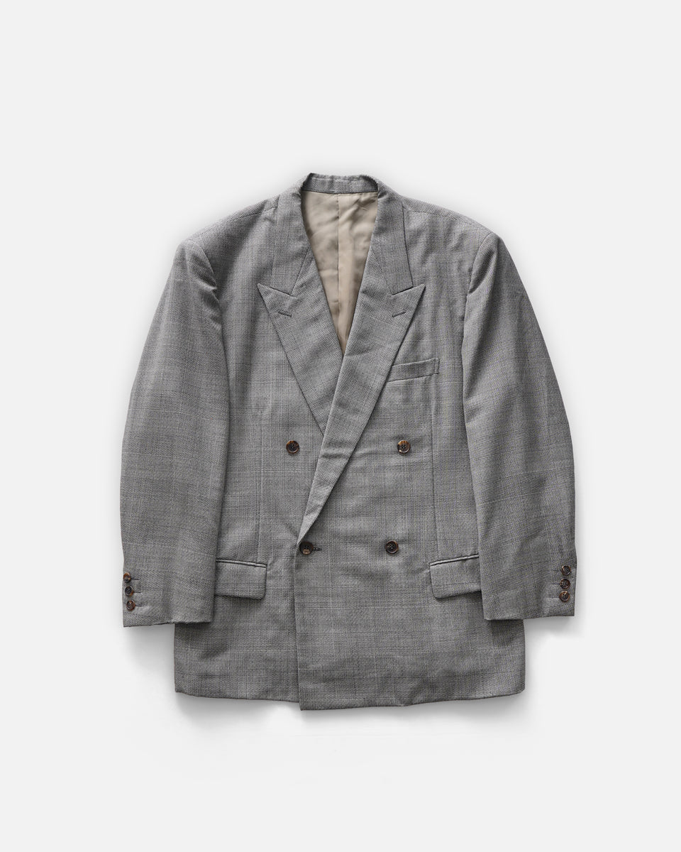ISSEY MIYAKE Brush Tag Double Breasted Suit Set 1980's Made in
