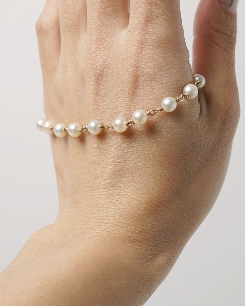14K Gold Bracelet w/ Pearls