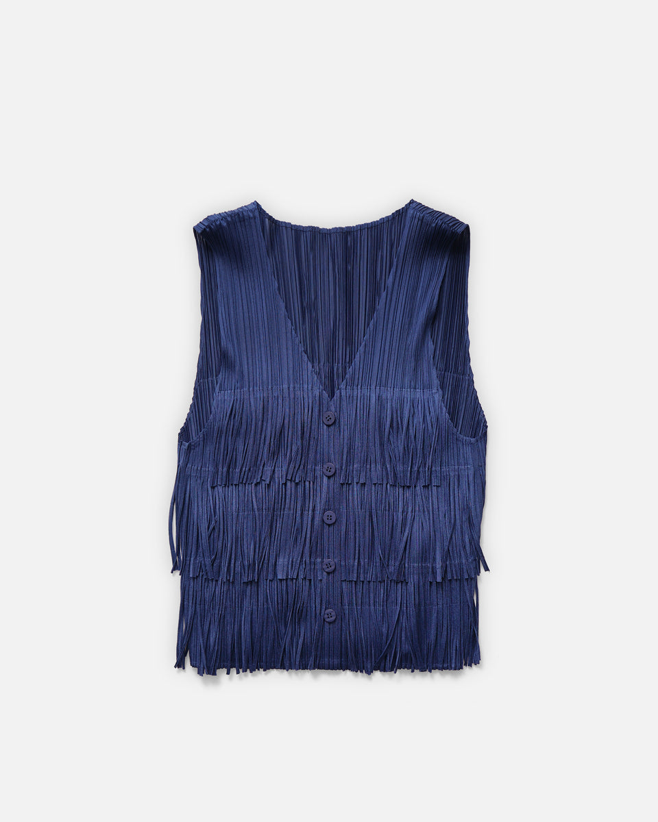 Issey Miyake Pleats Please Pleated Vest Made in Japan – Front