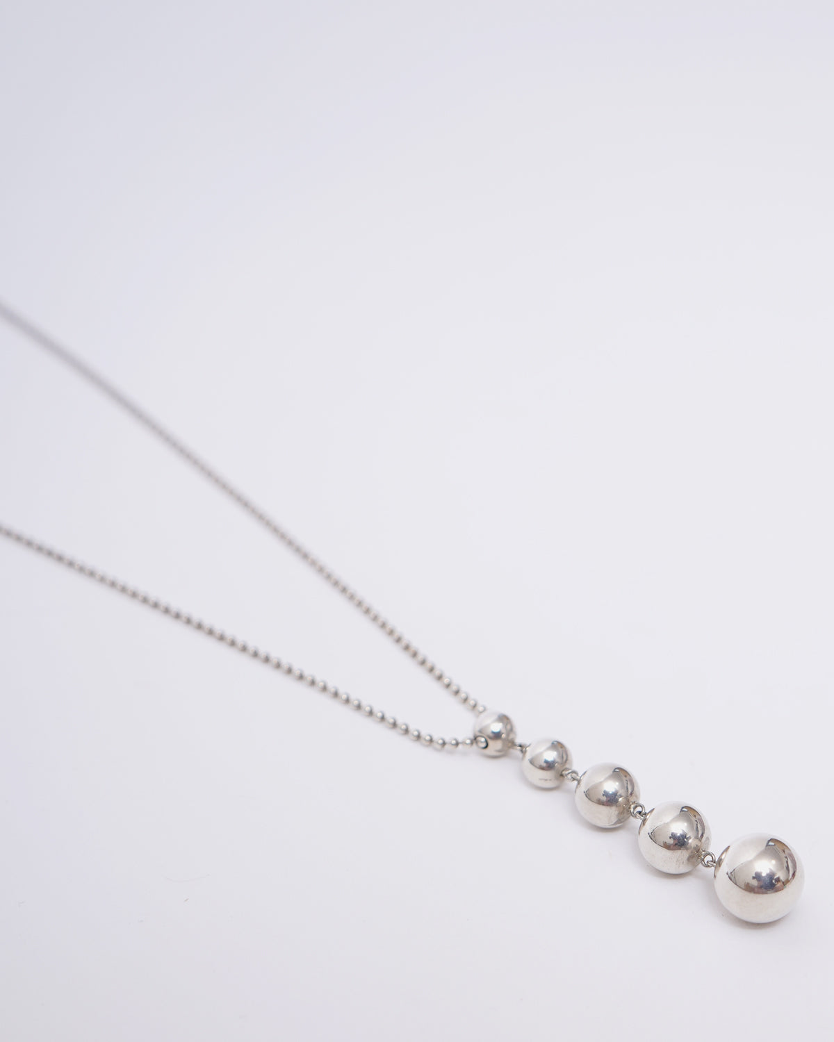 Silver Ball Necklace