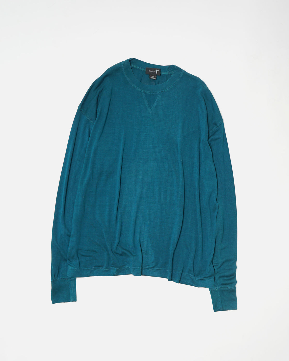 Silk Front V Tee L/S