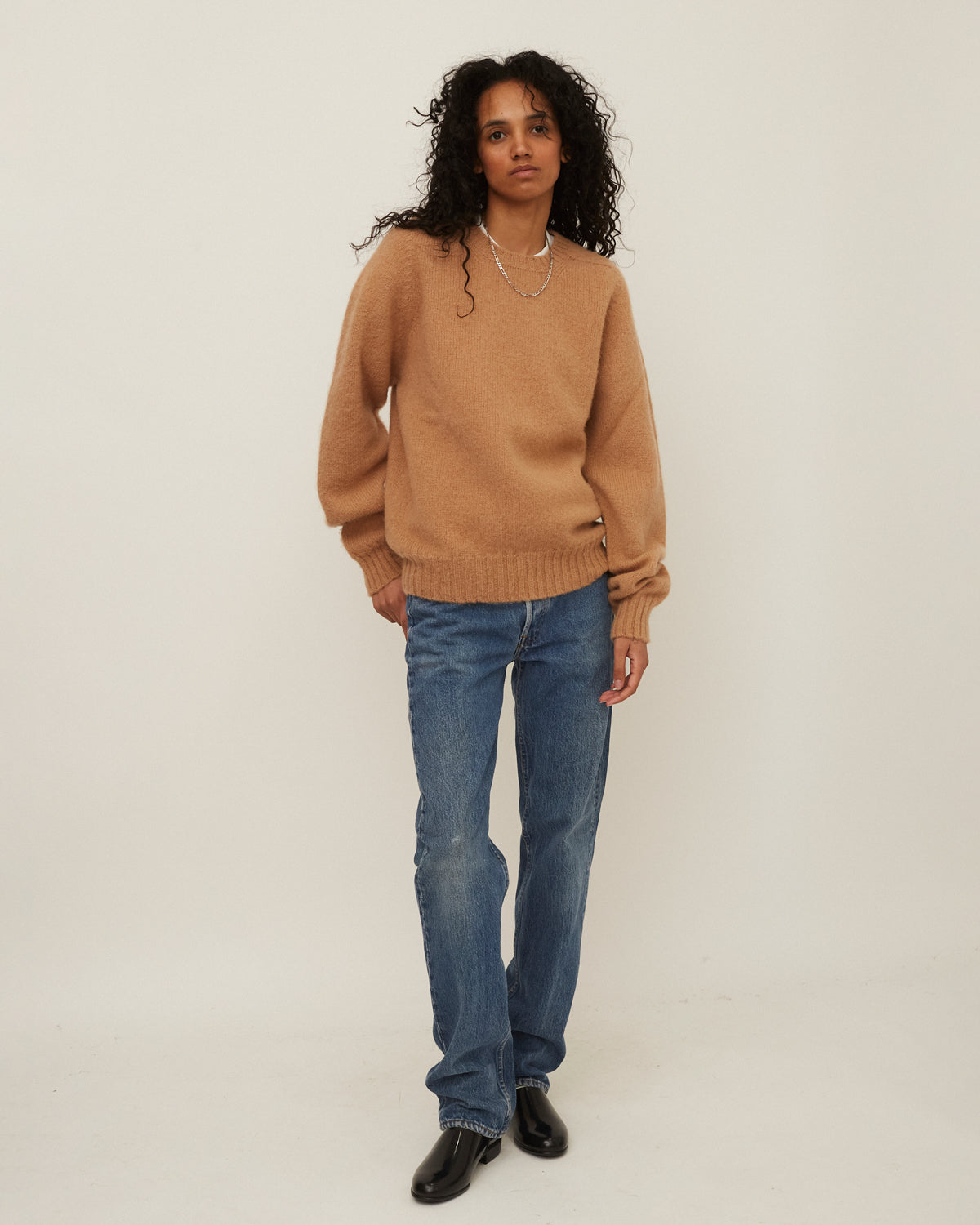 FGS Originals - Brushed Shetland Sweater Crew Neck / Beige