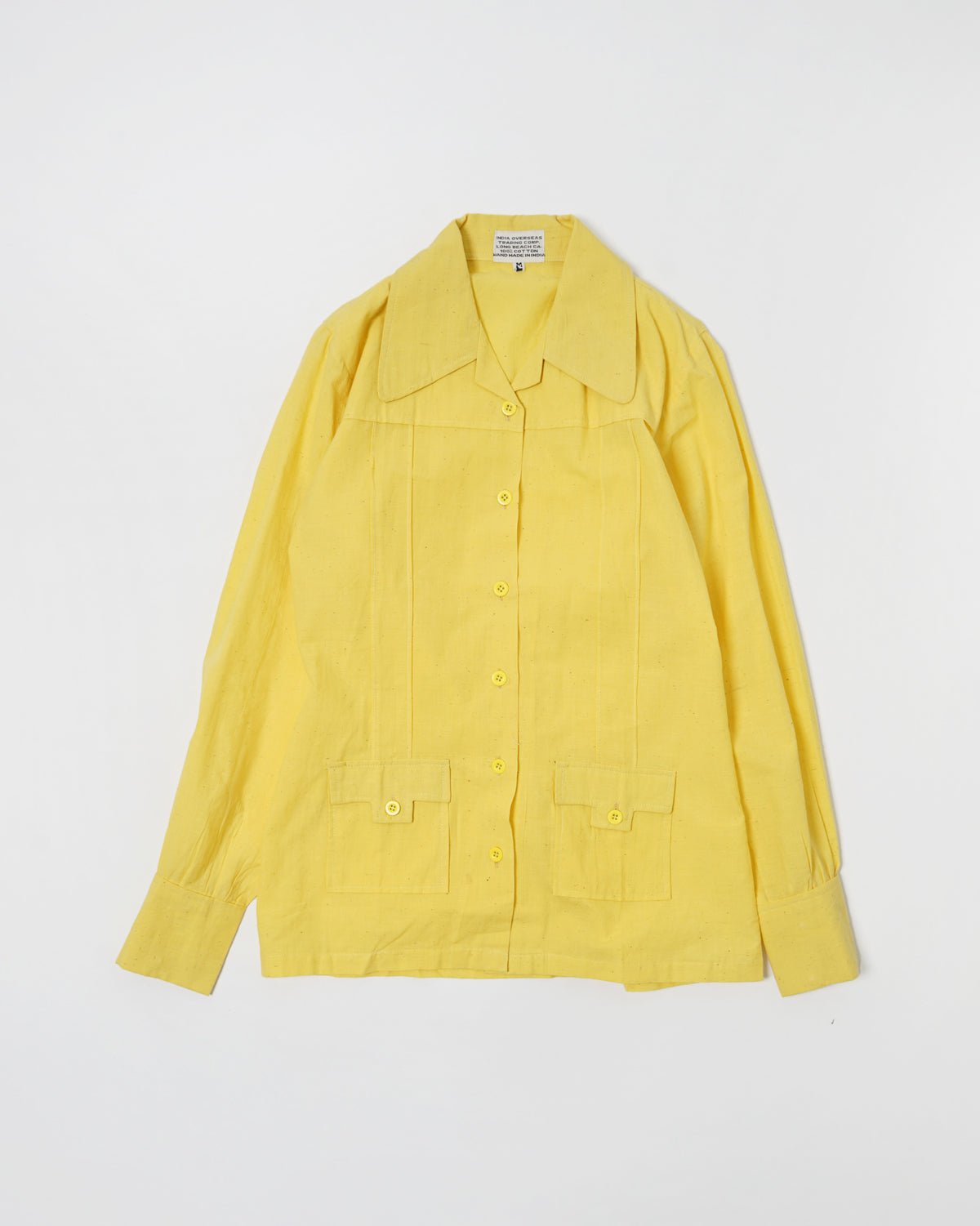 Indian Cotton Shirts Jacket / Yellow