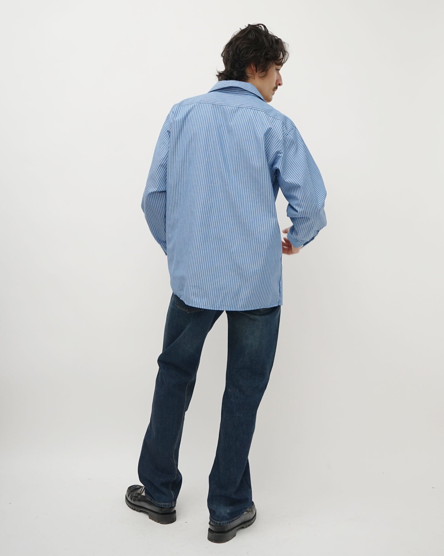 Stripe L/S Work Shirt