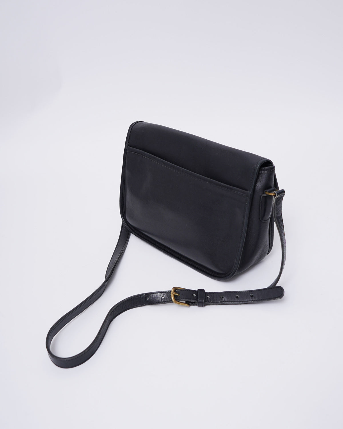 Black Leather Shoulder Bag