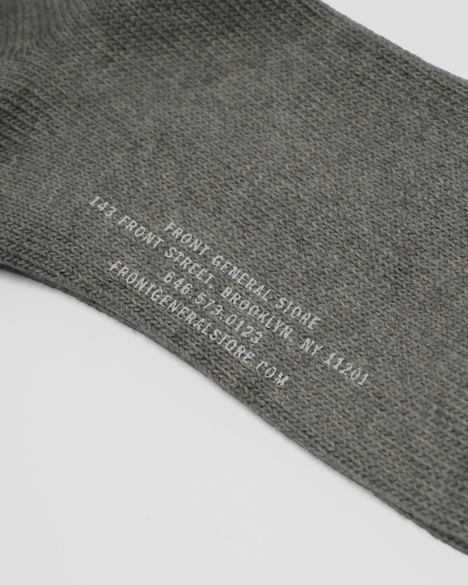 FGS Originals - 3-Pack Organic Cotton Rib Crew Socks / Gray