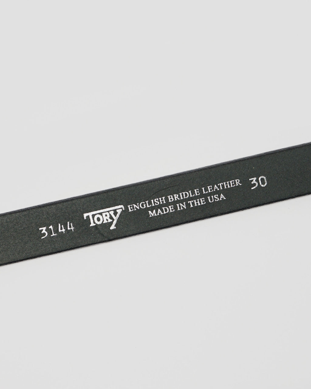 Tory - FGS 1" Rounded Center Bar Leather Belt / Silver Buckle / Black