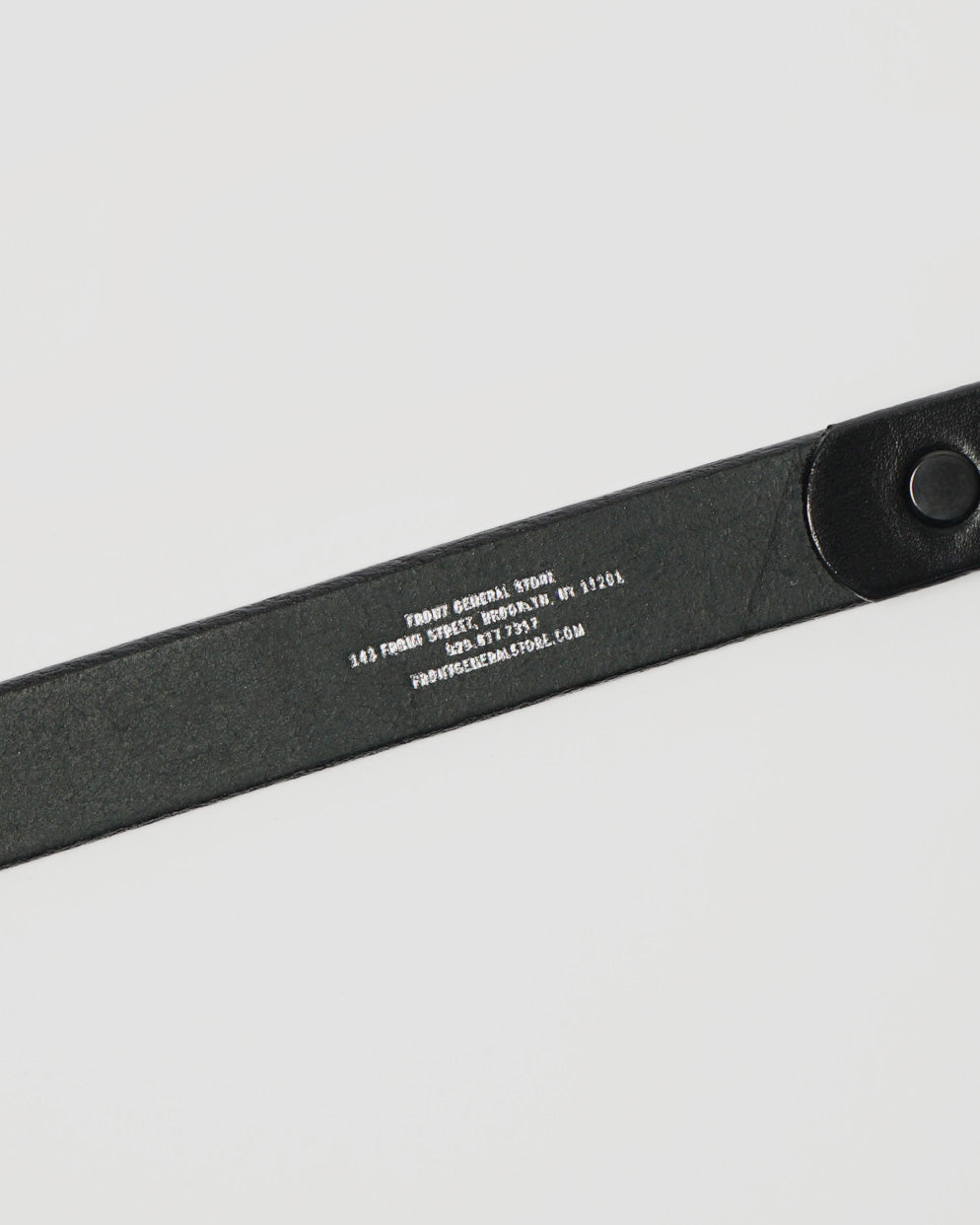 Tory - FGS 1" Rounded Center Bar Leather Belt / Silver Buckle / Black