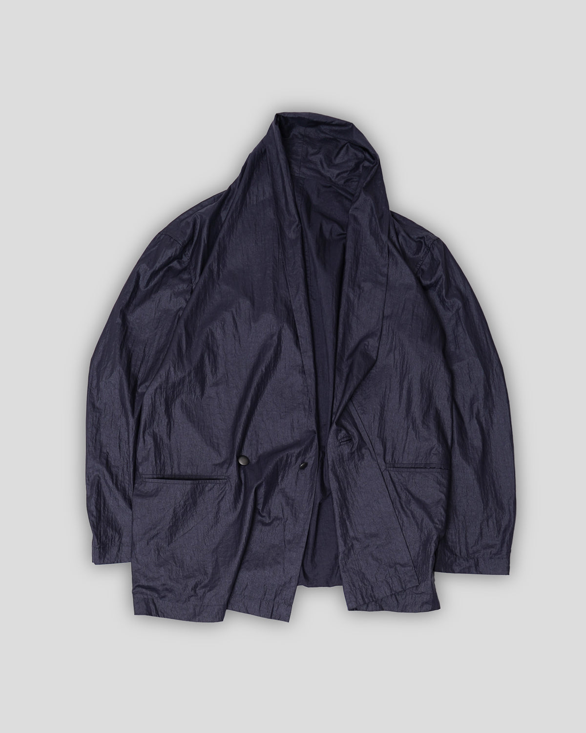 Shawl Collar Nylon Jacket
