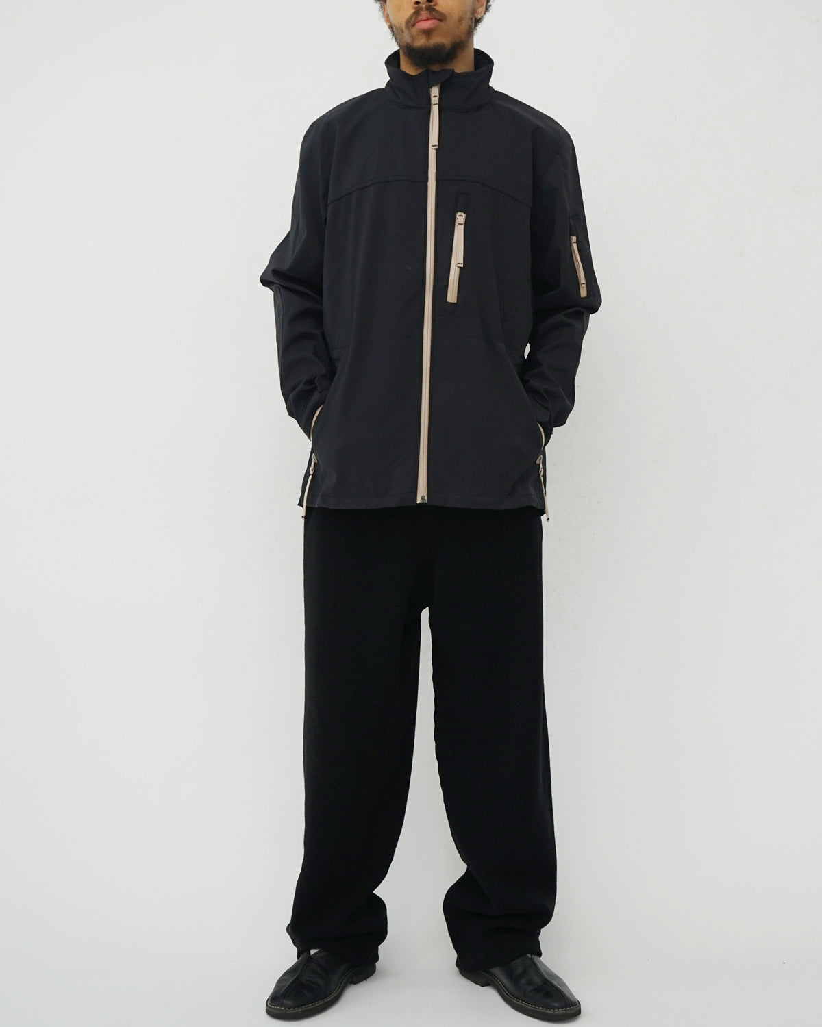 Black Stretch Tech Jacket